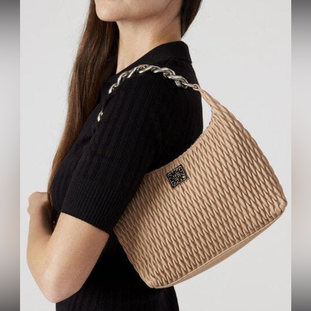 Steve Madden BElsie Crossbody Shoulder Beige Bag PREMIUM